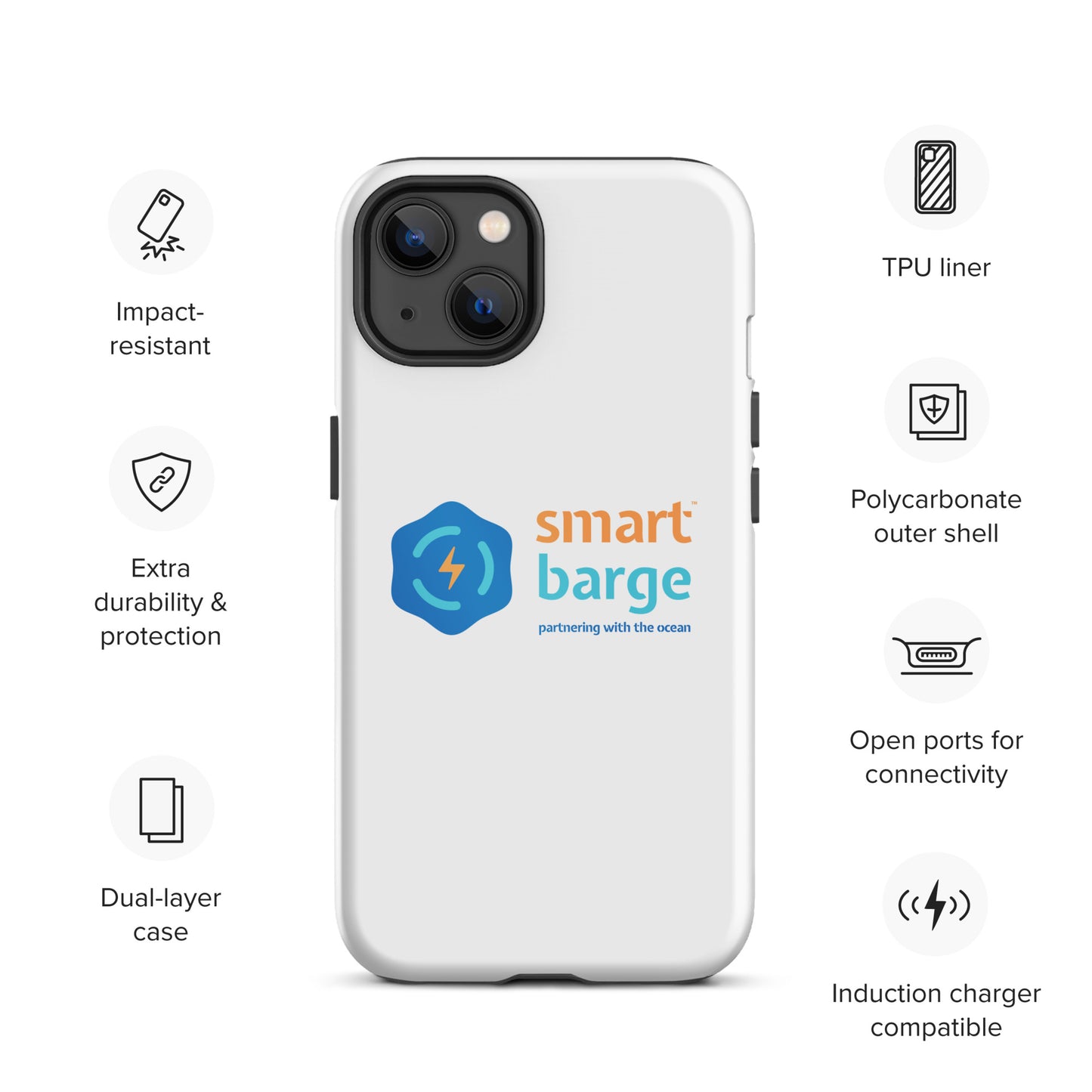 Smart Barge 'Partnering With The Ocean' Phone Case