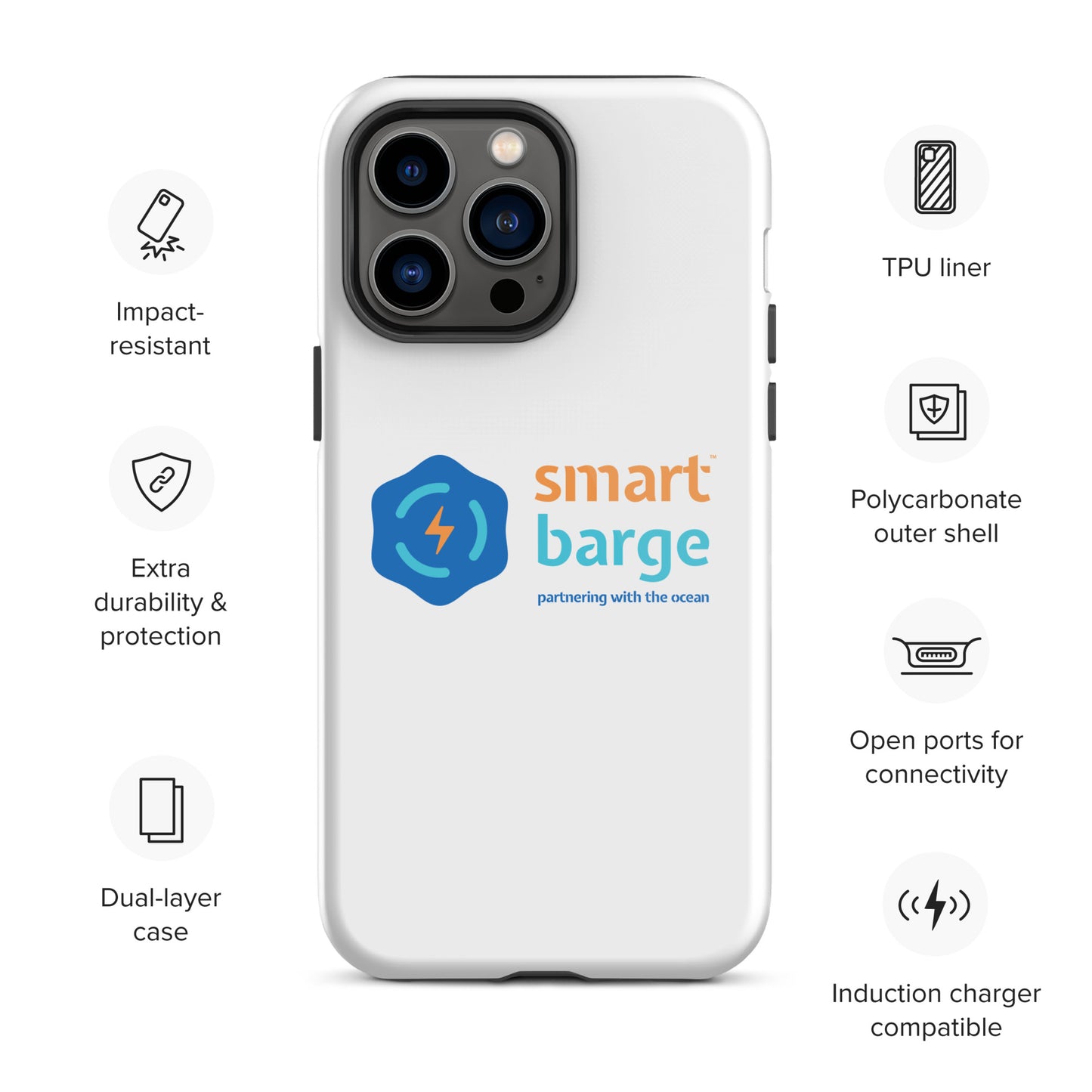Smart Barge 'Partnering With The Ocean' Phone Case
