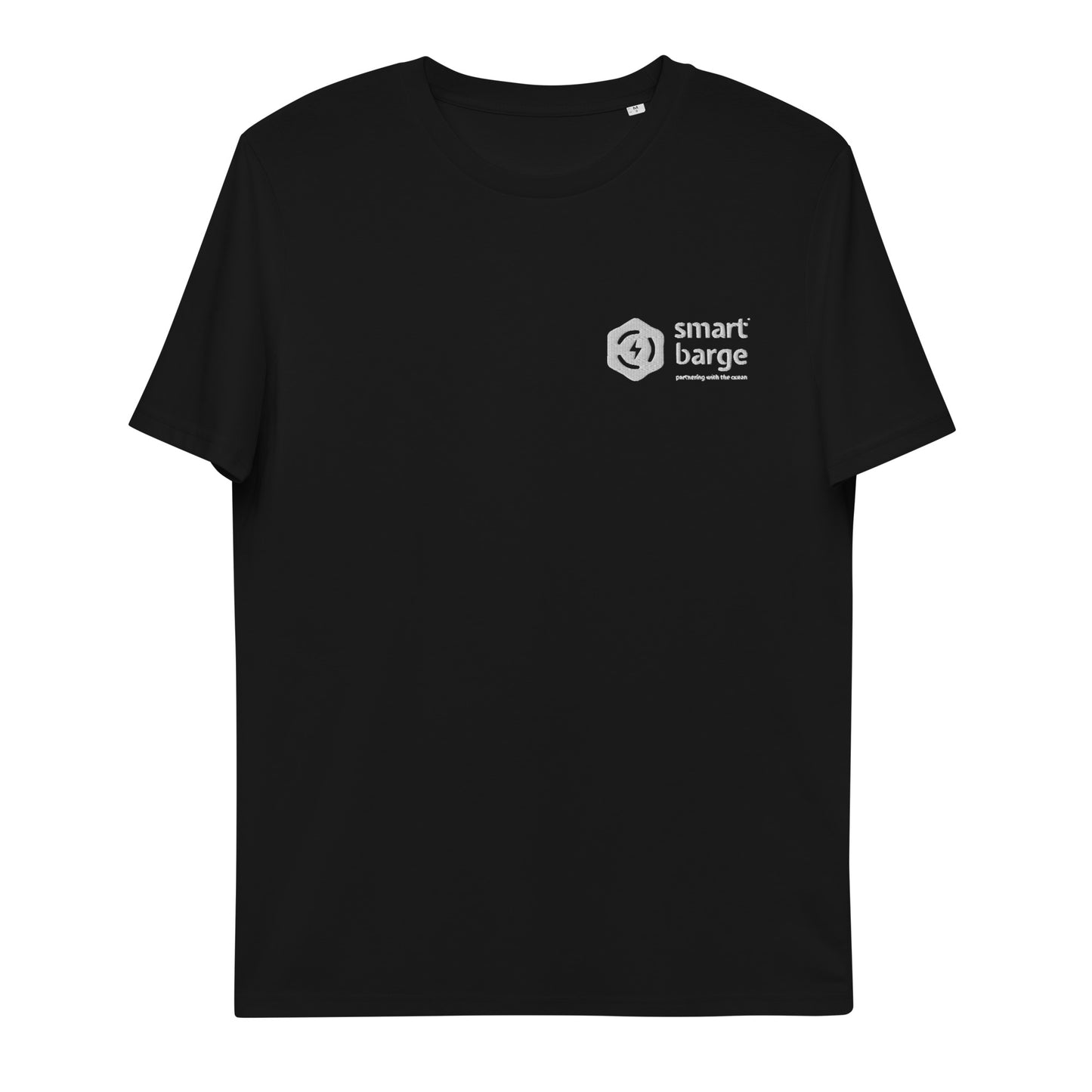 [UK-Delivery] Smart Barge 'Partnering With The Ocean' Unisex Organic Cotton T-shirt