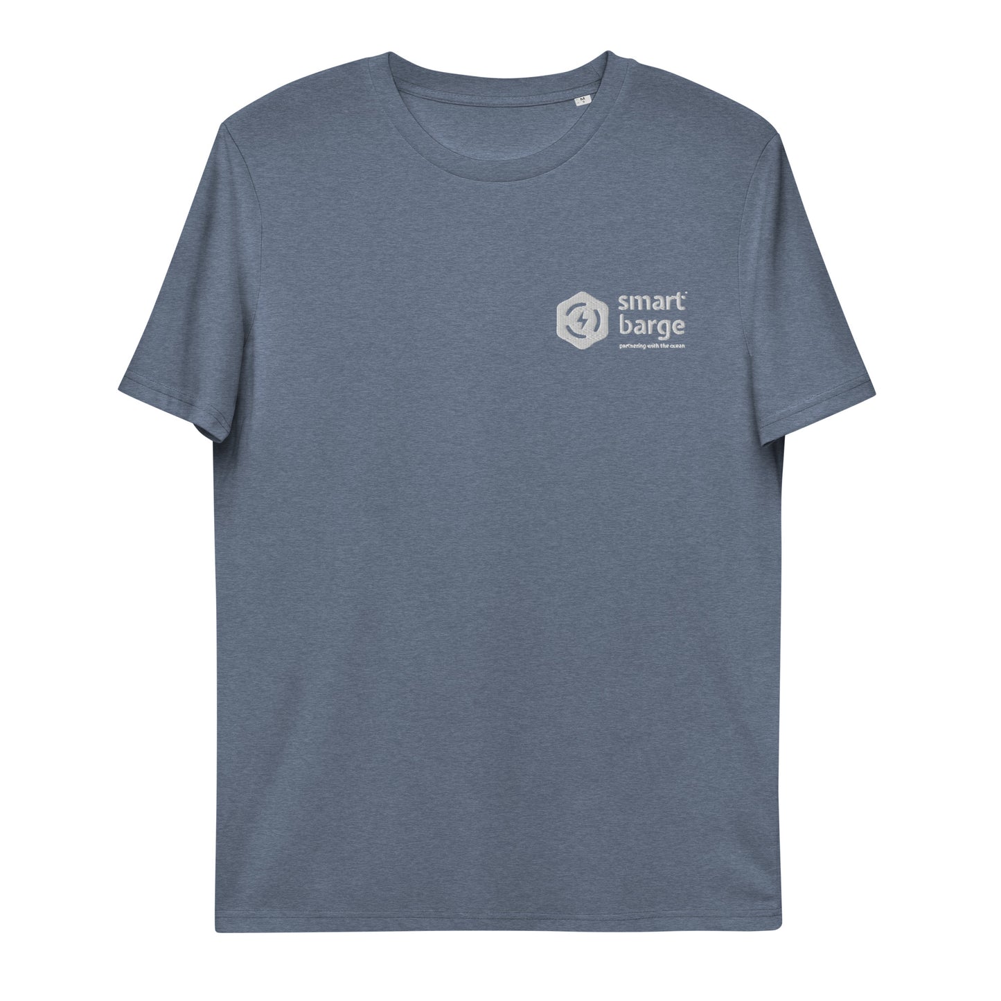 [UK-Delivery] Smart Barge 'Partnering With The Ocean' Unisex Organic Cotton T-shirt