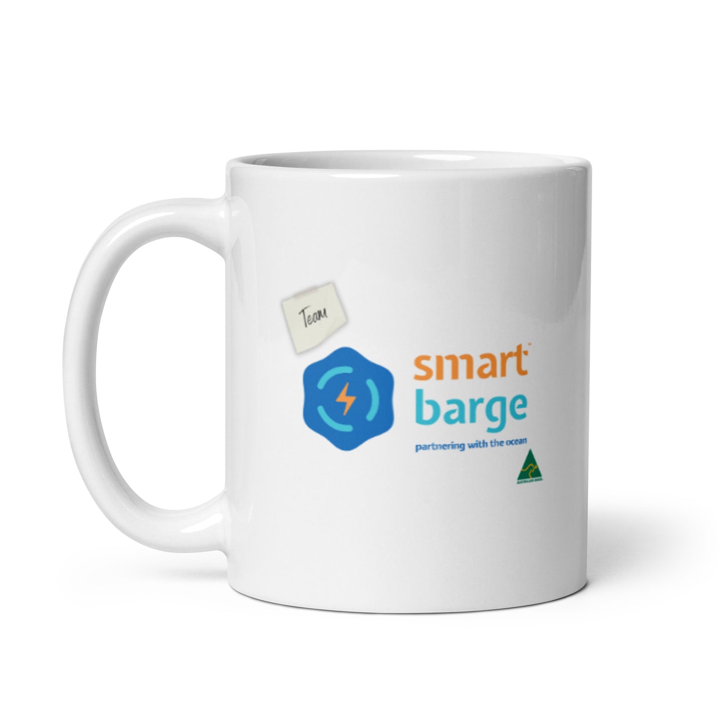 Team Smart Barge White Glossy Mug